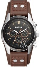 Fossil Coachman Czarny/Skóra Ø44 mm Fossil Coachman Czarny/Skóra Ø44 mm
