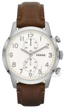 Fossil Biały/Skóra Ø44 mm Fossil Biały/Skóra Ø44 mm