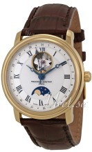 Frederique Constant Classics Srebrny/Skóra Ø40 mm Frederique Constant Classics Srebrny/Skóra Ø40 mm