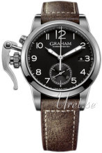 Graham Chronofighter Czarny/Skóra Ø42 mm Graham Chronofighter Czarny/Skóra Ø42 mm