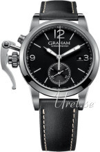 Graham Chronofighter Czarny/Skóra Ø42 mm Graham Chronofighter Czarny/Skóra Ø42 mm