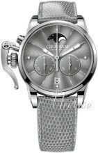 Graham Chronofighter Szary/Skóra Ø36 mm Graham Chronofighter Szary/Skóra Ø36 mm
