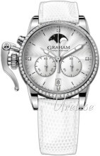 Graham Chronofighter Biały/Skóra Ø36 mm Graham Chronofighter Biały/Skóra Ø36 mm