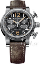 Graham Silverstone Czarny/Skóra Ø44 mm Graham Silverstone Czarny/Skóra Ø44 mm