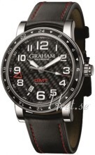 Graham Silverstone Time Zone Czarny/Skóra Ø42 mm Graham Silverstone Time Zone Czarny/Skóra Ø42 mm