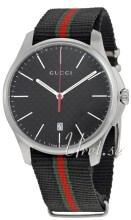 Gucci G-Timeless Czarny/Tkanina Ø40 mm Gucci G-Timeless Czarny/Tkanina Ø40 mm