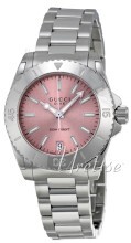 Gucci Różowy/Stal Ø32 mm Gucci Różowy/Stal Ø32 mm