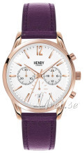 Henry London Holborn Biały/Skóra Ø39 mm Henry London Holborn Biały/Skóra Ø39 mm