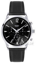 Henry London Shoreditch Czarny/Skóra Ø41 mm Henry London Shoreditch Czarny/Skóra Ø41 mm