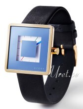 Hygge 2089 Gold Srebrny/Skóra Ø32 mm Hygge 2089 Gold Srebrny/Skóra Ø32 mm