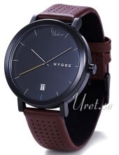 Hygge 2203 Czarny/Skóra Ø44 mm Hygge 2203 Czarny/Skóra Ø44 mm