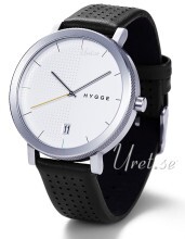 Hygge 2203 Srebrny/Skóra Ø44 mm Hygge 2203 Srebrny/Skóra Ø44 mm