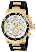 Invicta Corduba Biały/Stal w odcieniu złota Ø50 mm Invicta Corduba Biały/Stal w odcieniu złota Ø50 mm
