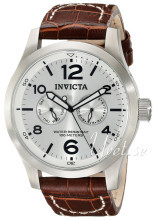 Invicta II Srebrny/Skóra Ø48 mm Invicta II Srebrny/Skóra Ø48 mm