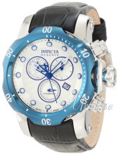 Invicta Venom Srebrny/Skóra Ø46 mm Invicta Venom Srebrny/Skóra Ø46 mm