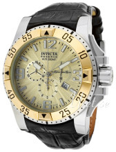 Invicta Excursion Żółte złoto/Skóra Ø50 mm Invicta Excursion Żółte złoto/Skóra Ø50 mm