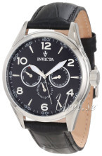 Invicta Vintage Czarny/Skóra Ø45 mm Invicta Vintage Czarny/Skóra Ø45 mm