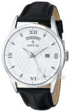 Invicta Vintage Srebrny/Skóra Ø45 mm Invicta Vintage Srebrny/Skóra Ø45 mm