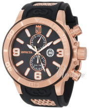 Invicta Corduba Czarny/Stal w kolorze różowego złota Ø52 mm Invicta Corduba Czarny/Stal w kolorze różowego złota Ø52 mm