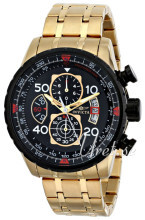 Invicta Aviator Czarny/Pozlacana Ø48 mm Invicta Aviator Czarny/Pozlacana Ø48 mm