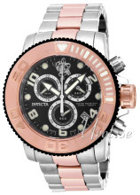 Invicta Sea Czarny/Stal w kolorze różowego złota Ø50 mm Invicta Sea Czarny/Stal w kolorze różowego złota Ø50 mm
