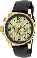 Invicta I-Force Żółte złoto/Skóra Ø46 mm Invicta I-Force Żółte złoto/Skóra Ø46 mm