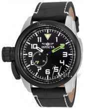 Invicta Aviator Czarny/Skóra Ø50 mm Invicta Aviator Czarny/Skóra Ø50 mm