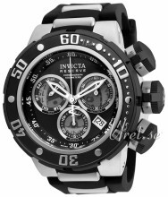 Invicta Reserve Czarny/Stal Ø52 mm Invicta Reserve Czarny/Stal Ø52 mm