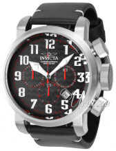 Invicta Aviator Czarny/Skóra Ø52 mm Invicta Aviator Czarny/Skóra Ø52 mm