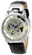 Invicta Srebrny/Skóra Ø42 mm Invicta Srebrny/Skóra Ø42 mm