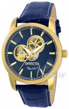 Invicta Niebieski/Skóra Ø44 mm Invicta Niebieski/Skóra Ø44 mm