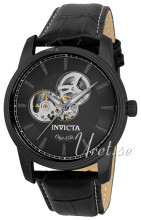 Invicta Czarny/Skóra Ø44 mm Invicta Czarny/Skóra Ø44 mm