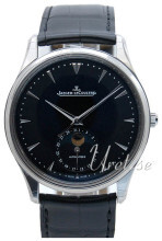 Jaeger LeCoultre Master Ultra Thin Moon Stainless Steel Czarny/S Jaeger LeCoultre Master Ultra Thin Moon Stainless Steel Czarny/S