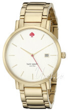 Kate Spade Gramercy Biały/Stal w odcieniu złota Ø38 mm Kate Spade Gramercy Biały/Stal w odcieniu złota Ø38 mm