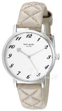 Kate Spade Metro Srebrny/Skóra Ø34 mm Kate Spade Metro Srebrny/Skóra Ø34 mm