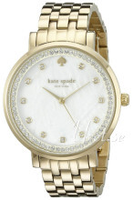 Kate Spade Biały/Stal w odcieniu złota Ø38 mm Kate Spade Biały/Stal w odcieniu złota Ø38 mm