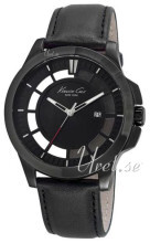 Kenneth Cole Transparency Czarny/Skóra Ø45 mm Kenneth Cole Transparency Czarny/Skóra Ø45 mm