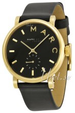 Marc by Marc Jacobs Baker Czarny/Skóra Ø37 mm Marc by Marc Jacobs Baker Czarny/Skóra Ø37 mm