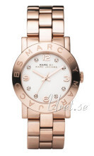 Marc by Marc Jacobs Amy Biały/Stal w kolorze różowego złota Ø36 Marc by Marc Jacobs Amy Biały/Stal w kolorze różowego złota Ø36