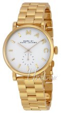 Marc by Marc Jacobs Baker Biały/Stal w odcieniu złota Ø36.5 mm Marc by Marc Jacobs Baker Biały/Stal w odcieniu złota Ø36.5 mm