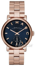 Marc by Marc Jacobs Baker Niebieski/Stal w kolorze różowego złot Marc by Marc Jacobs Baker Niebieski/Stal w kolorze różowego złot
