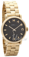 Marc by Marc Jacobs Baker Czarny/Stal w odcieniu złota Ø36 mm Marc by Marc Jacobs Baker Czarny/Stal w odcieniu złota Ø36 mm