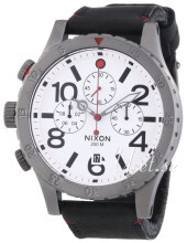 Nixon The 48-20 Biały/Skóra Ø48 mm Nixon The 48-20 Biały/Skóra Ø48 mm