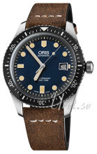 Oris Diving Niebieski/Skóra Ø42 mm Oris Diving Niebieski/Skóra Ø42 mm