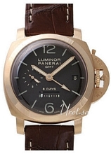 Panerai Historic Luminor 1950 8 Days GMT Czarny/Skóra Ø44 mm Panerai Historic Luminor 1950 8 Days GMT Czarny/Skóra Ø44 mm