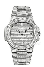 Patek Philippe Nautilus Zestaw diamentów/18 karatowe białe złoto Patek Philippe Nautilus Zestaw diamentów/18 karatowe białe złoto