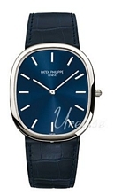 Patek Philippe Golden Ellipse Niebieski/Skóra 35.6x31.1 mm Patek Philippe Golden Ellipse Niebieski/Skóra 35.6x31.1 mm