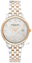 Raymond Weil Toccata Biały/Stal w kolorze różowego złota Ø34 mm Raymond Weil Toccata Biały/Stal w kolorze różowego złota Ø34 mm