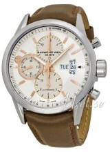 Raymond Weil Freelancer Srebrny/Skóra Ø42 mm Raymond Weil Freelancer Srebrny/Skóra Ø42 mm
