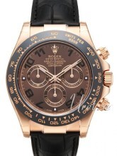 Rolex Daytona Czarny/Skóra Ø40 mm Rolex Daytona Czarny/Skóra Ø40 mm